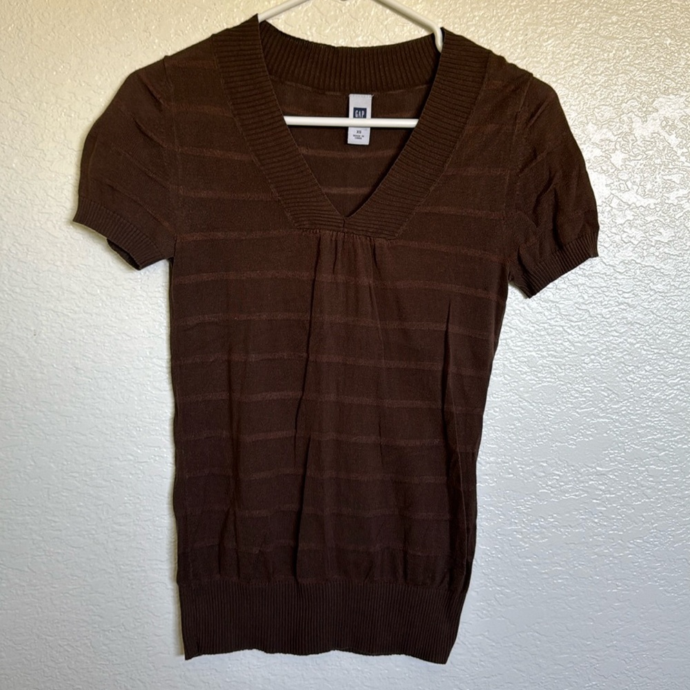 GAP brown top XS